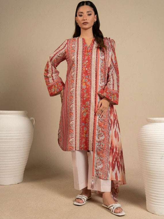 Alkaram Exclusive Designs | Star Fabrics (EC45-26-Red)