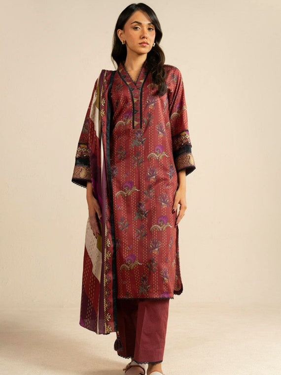 Alkaram Exclusive Designs | Star Fabrics (EC103-26-Rust)