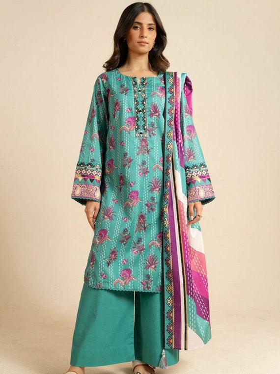 Alkaram Exclusive Designs | Star Fabrics (EC103-26-FEROZI)