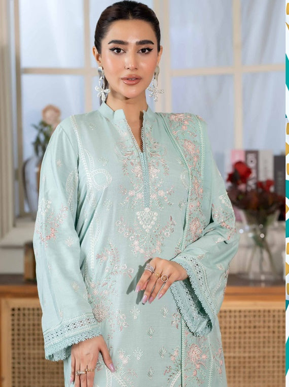 Zal By Johra Embroidered Karandi Collection (JW-114)