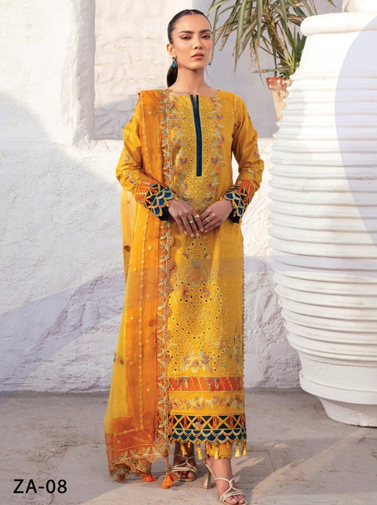 Anaya By Zebtan Lawn Collection 2025 (ZA-08)
