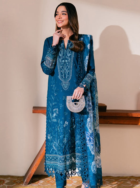 Symphony Neeshay Luxury Lawn Collection 2025 Vol-02 (SEA-SPRAY)