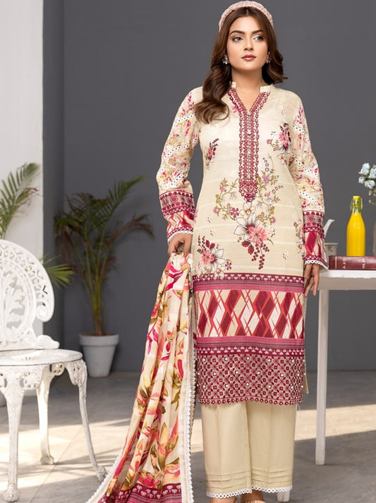 Janan By Sidra Aleem Airjet Banadora Lawn Collection 2025 (D-04)
