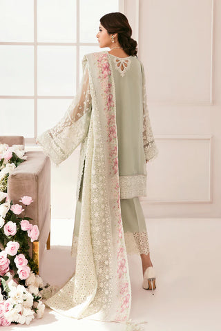 Luxury 10-Piece Embroidered Chiffon & Grip Suit | Digital Organza Dupatta, Embroidered Trouser Patch & Dyed Silk Trouser – Unstitched Formal & Party Wear