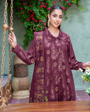 Riaz Arts Kani Micro Velvet Jacquard 3 Piece Suit with Jacquard Shawl