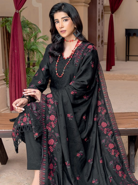 Zauq fancy peach leather embroidered Collection By Riaz Arts (D-05)