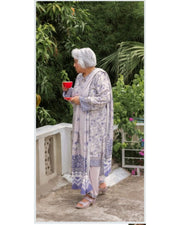 Gul Ahmed Printed Linen 3 Piece Unstitched Suit with Printed Dupatta
