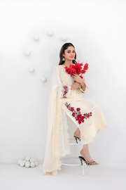SATORI By Tawakkal 3pcs Semi-Stitched Fancy Embroidered Chiffon suit [D-3935]