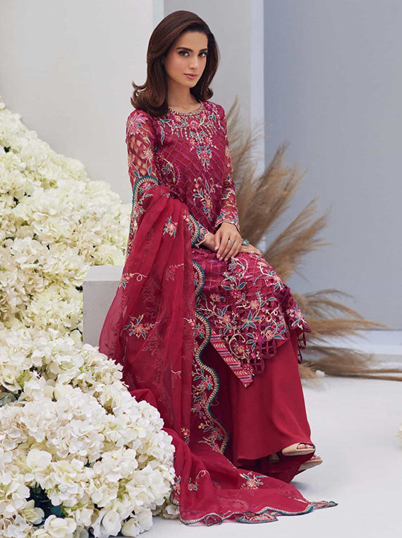 Mina Hasan Unstitched Luxury Festive Collection 2024 Vol-01 (Heer)