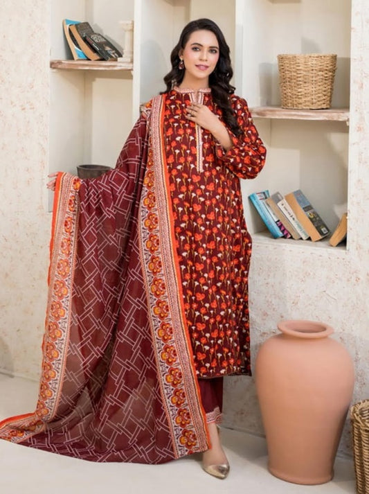 Pop Series 2 By Zesh Printed Lawn Collection 2025 (D-05)