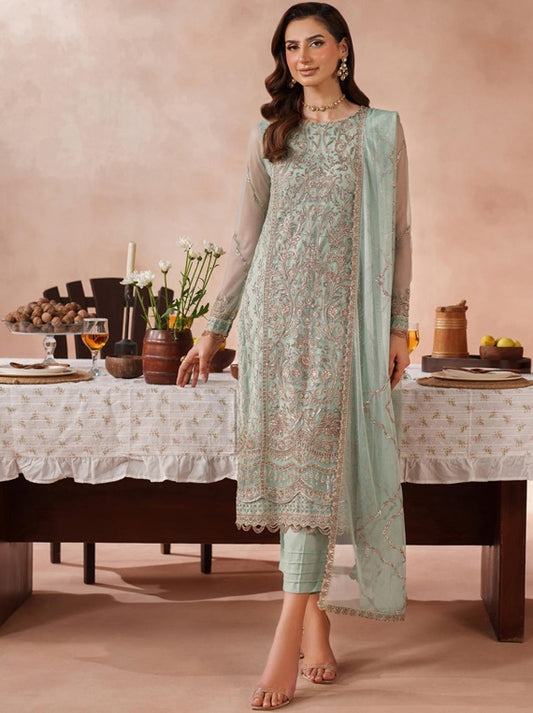 Mahrosh By Zarif Unstitched Luxury Formals 2025 (UNST-MUF-05 ZARQA)