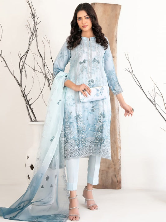 Mulan By Tawakkal Embroidered Organza Collection 2025 (D-2222)