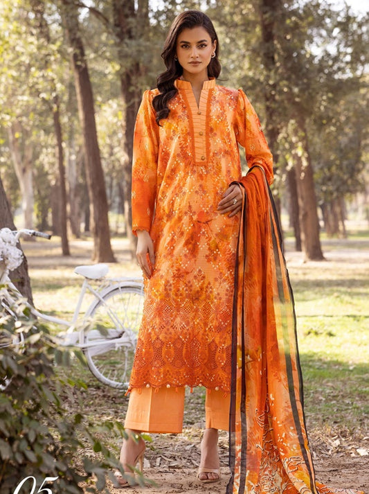 Shaista Chikankari Lawn Collection 2025 (D-05)