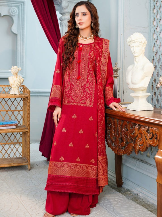 Dastan-e-Noori By 𝑴𝑨𝑵𝑰𝒁𝑨𝒀  Embroidered Karandi Collection (Design-05)