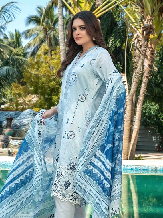 Thamina By Tawakkal Slub Lawn Collection 2025 (D-1198)