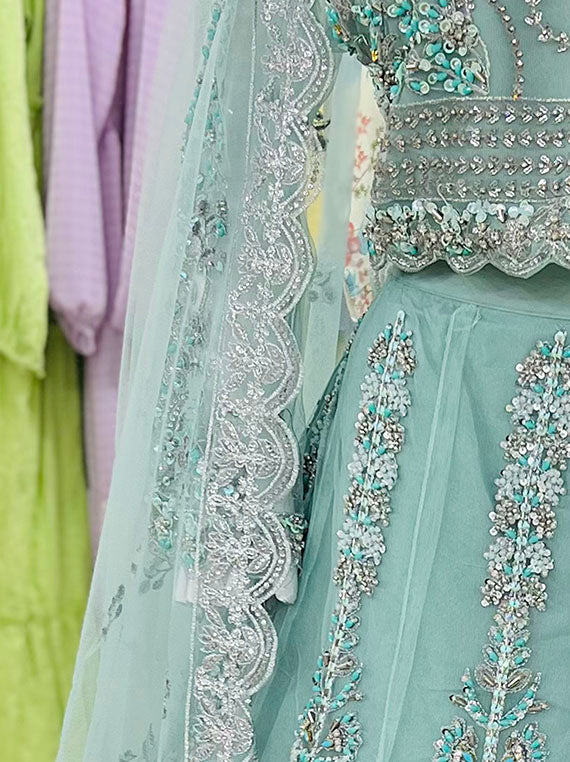 Stitched Embroidered Lehenga Collection 2024 (D-06)