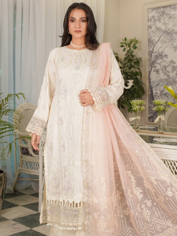 Manizay Sunehray Rang Premium Embroidered Viscos Collection (M-06)