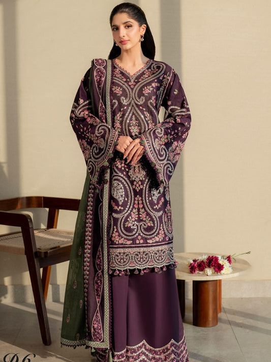 Shahkaar By Jazmin Luxury Eid Lawn Collection 2025 (SL25-D6)