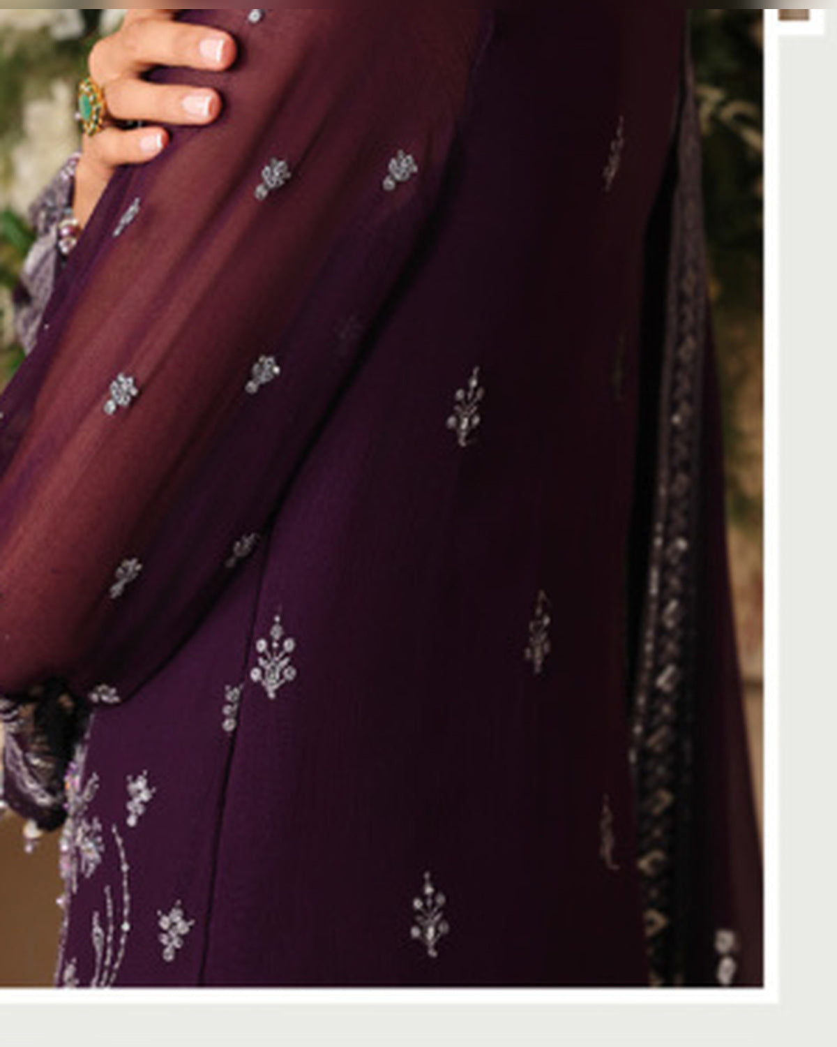 Zoha by ALTAN – NOORE '26 Deep Plum Luxury Embroidered Formal Suit
