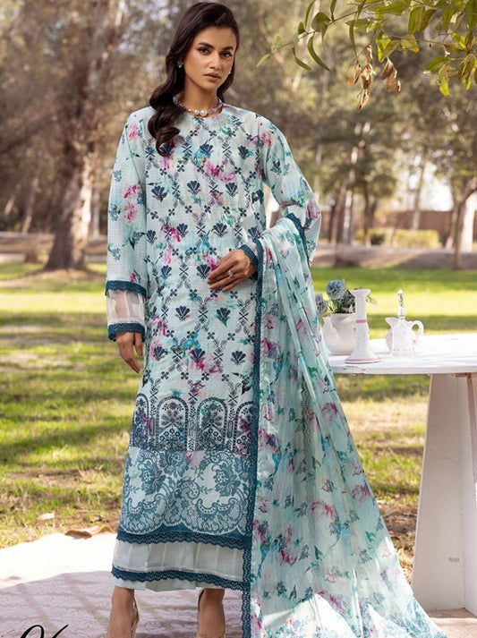 Shaista Chikankari Lawn Collection 2025 (D-06)