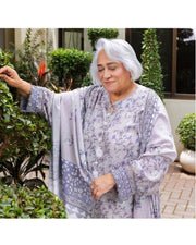 Gul Ahmed Printed Linen 3 Piece Unstitched Suit with Printed Dupatta
