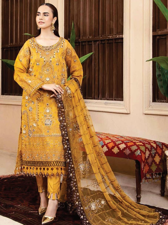 AZU Voguish Slub Khadi Collection By Ahmed Embroideries (D-07)