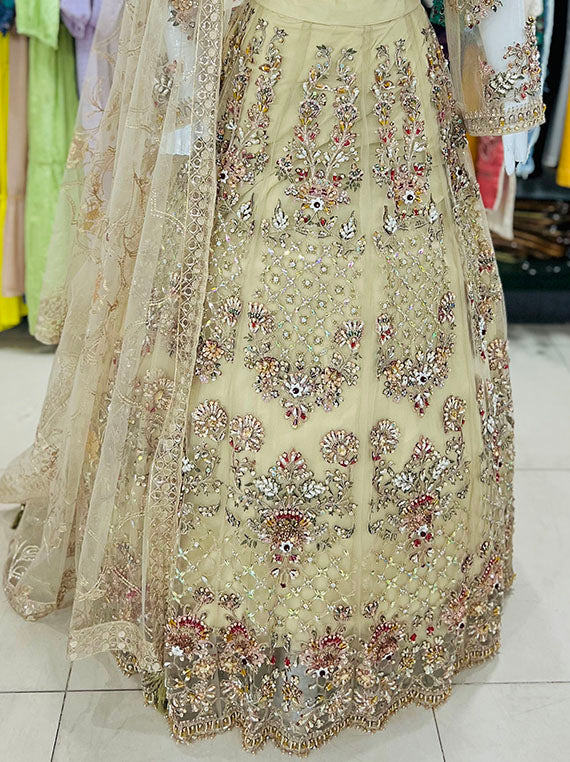 Stitched Embroidered Lehenga Collection 2024 (D-07)