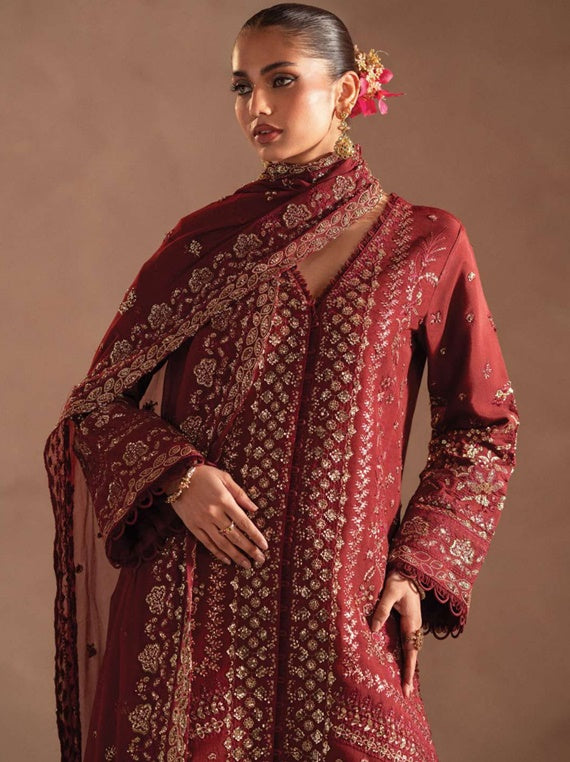 Selene By Emaan Adeel Korean Raw silk Collection 2024 (Elyra)