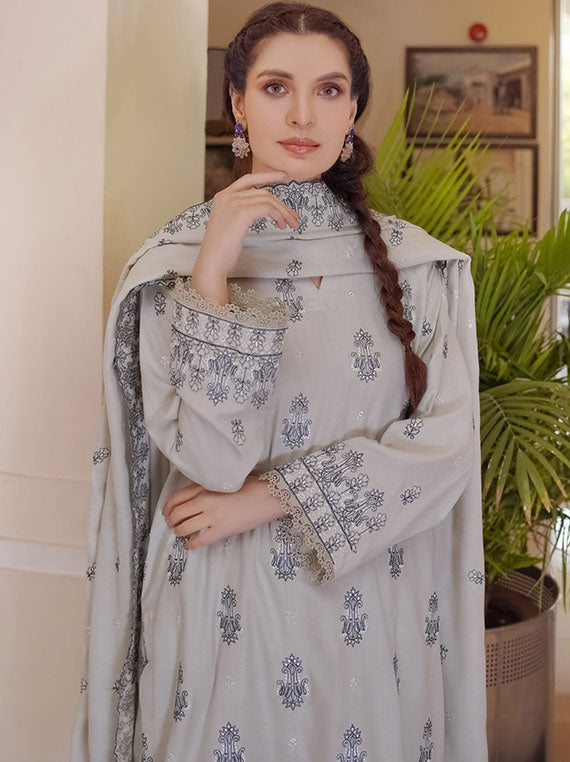 Aangan By Manizay Peach Leather Collection 2024 (Design-07)