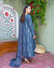 Riaz Arts Kani Micro Velvet Jacquard 3 Piece Suit with Jacquard Shawl