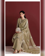 Farasha Azure Royale Luxury Embroidered Chiffon 3 Piece Suit