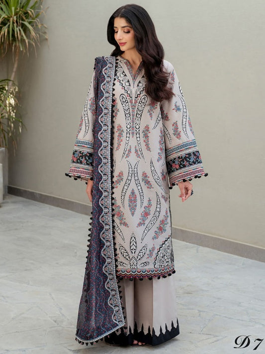 Shahkaar By Jazmin Luxury Eid Lawn Collection 2025 (SL25-D7)