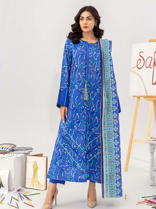 Praha By Safwa Fine Lawn Collection 2025 Vol-16 (D-07)