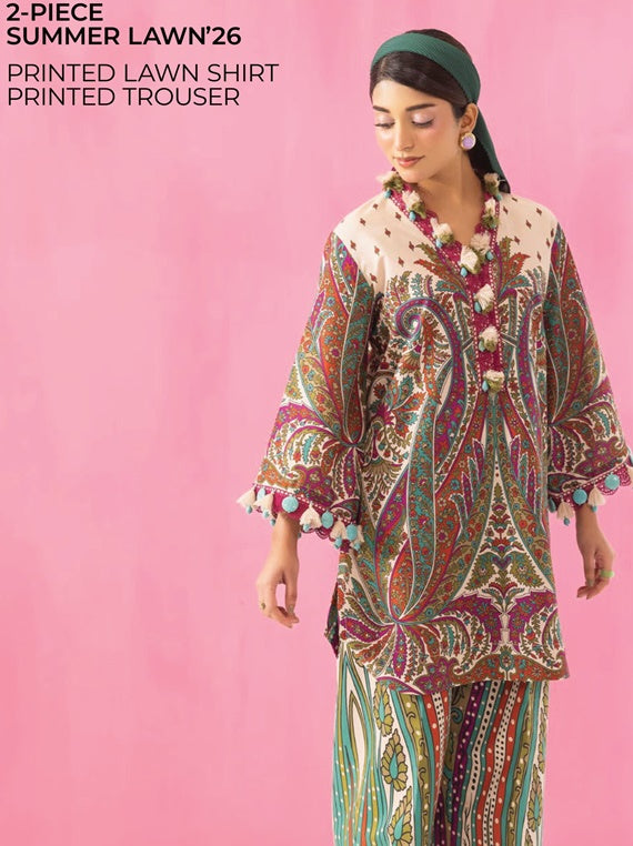 Print And Play 2 PC Lawn Collection by Gul Ahmed (TL-62020)