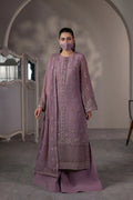 Embroidered Chiffon 3-Piece Suit with Organza Border & Chiffon Dupatta