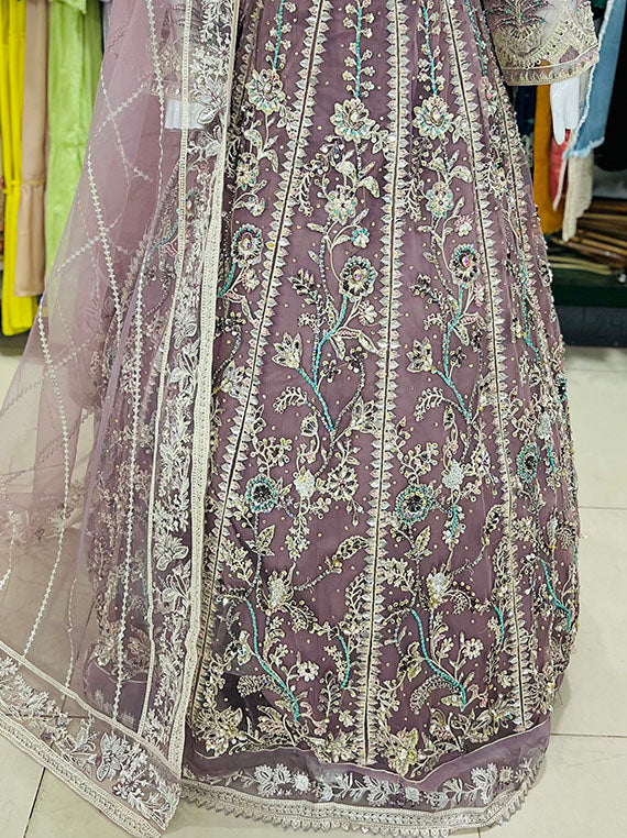 Stitched Embroidered Lehenga Collection 2024 (D-08)