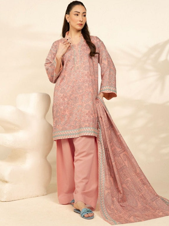 Alkaram Exclusive Designs | Star Fabrics (MS-157.1-26-Peach)