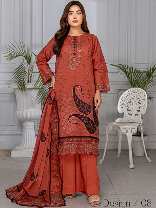 Alif Airjet Fancy Lawn Collection 2025 Vol-94 (Design-08)