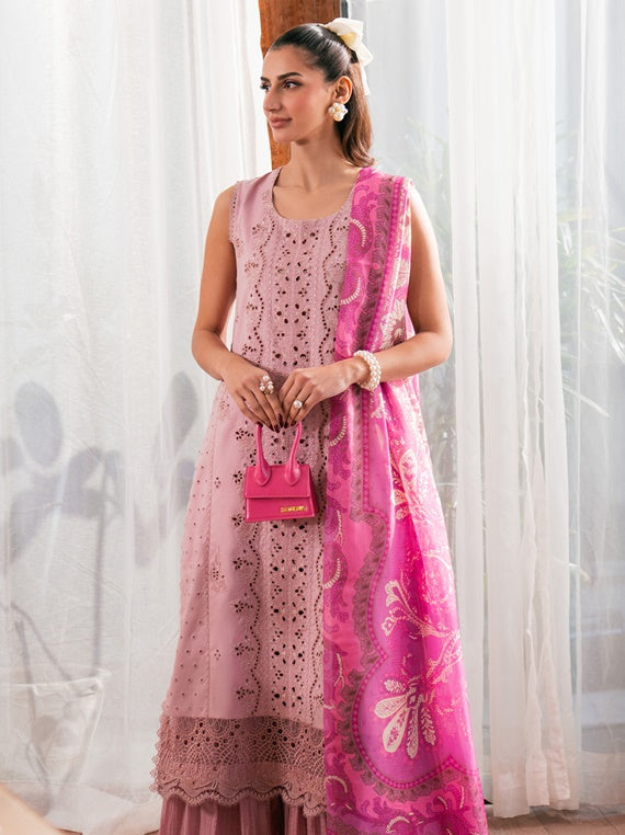 Symphony Neeshay Luxury Lawn Collection 2025 Vol-02 (DAHLIA)