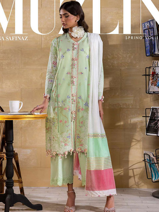 Muzlin By Sana Safinaz Spring Summer Collection 2025 Vol-01 (D-08A)