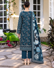 Rang By Motifz Digital Premium Printed Linen Suit with Linen Dupatta