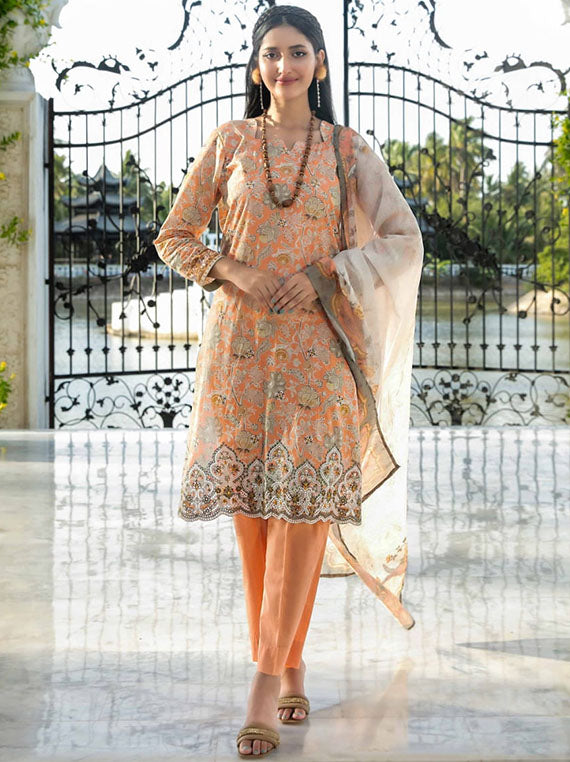 Nazakat By Tawakkal Lawn Collection 2025 (D-3398)