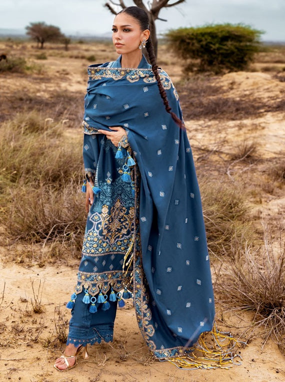 Pat Jhaar by Gul Ahmed Embroidered Pashmina Collection 2025 (AP-52008)