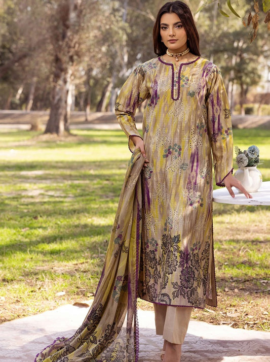 Shaista Chikankari Lawn Collection 2025 (D-09)