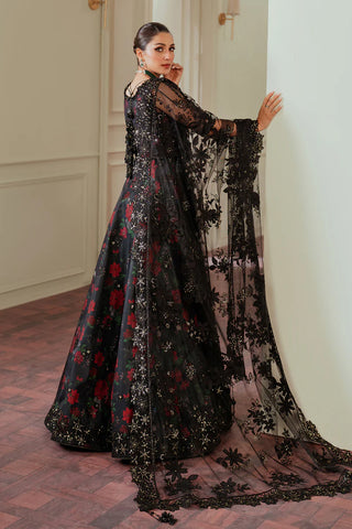 Luxury 12-Piece Handmade Embroidered Net Suit | Organza Sleeves Border, Digital Silk Lining & Dyed Silk Trouser – Unstitched Bridal & Formal Wear