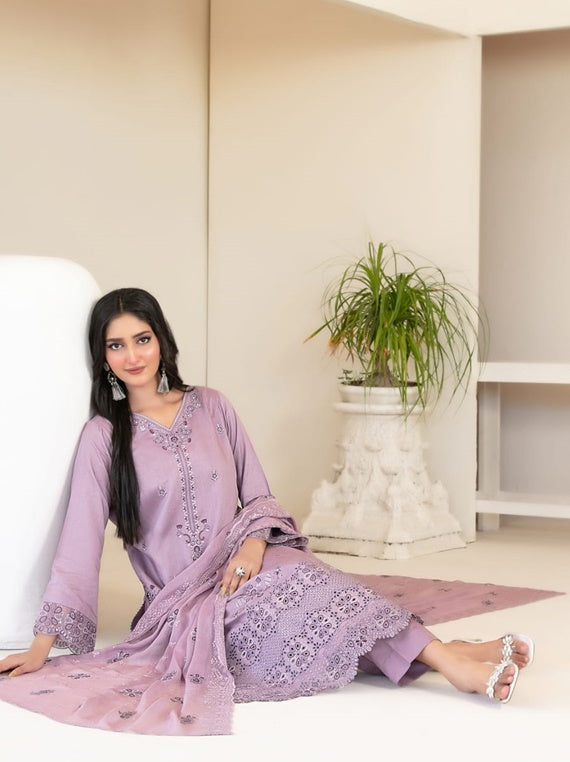 Najwa By Tawakkal Fancy Embroidered Viscose Collection (D-4438)