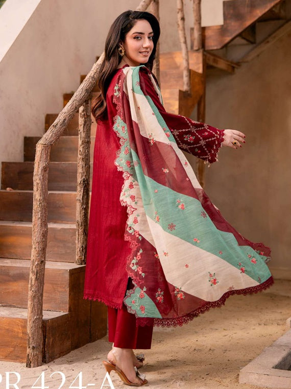 Khass By Peridot Dobby Lawn Collection 2025 (PR-424A)
