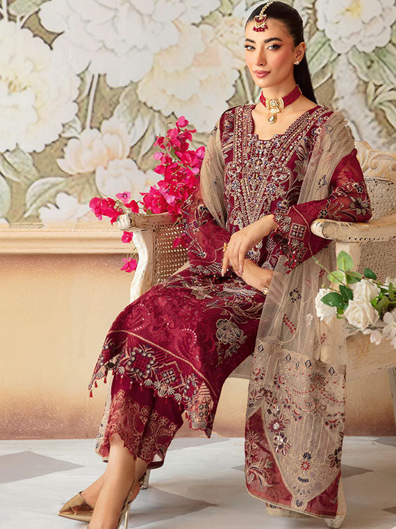 Minhal By Ramsha Organza Collection 2024 Vol-12 (M-1201)