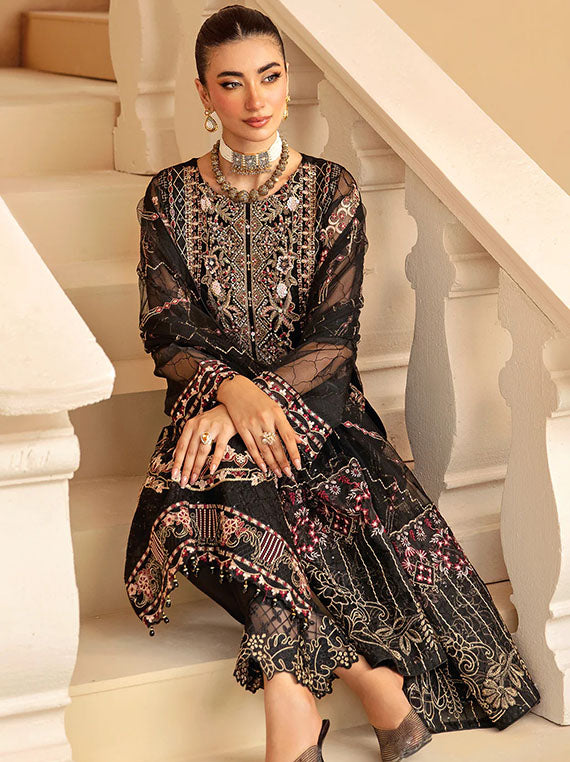 Minhal By Ramsha Organza Collection 2024 Vol-12 (M-1205)