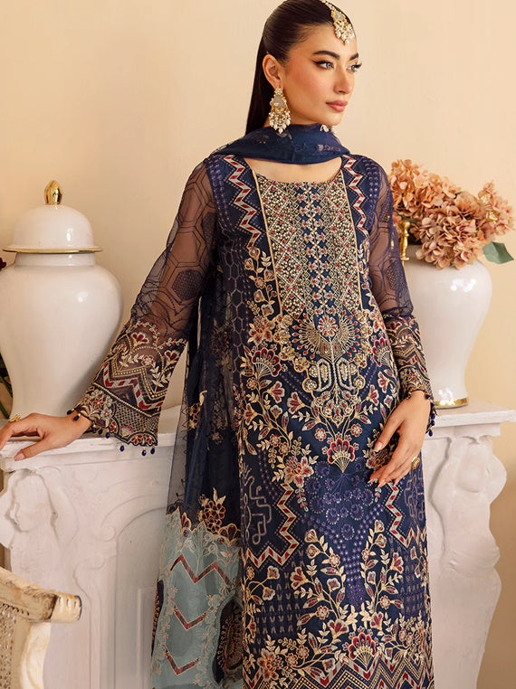 Minhal By Ramsha Organza Collection 2024 Vol-12 (M-1209)